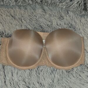 TORRID 44DDD Seamless Tan Strapless Bra